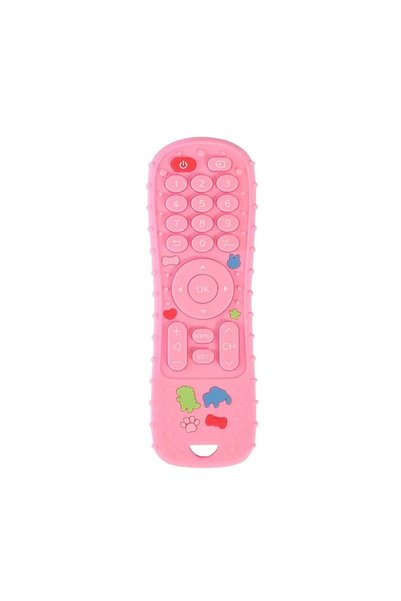Salma Telecomanda de jucarie pentru dentitie, din silicon, roz, 6 luni+