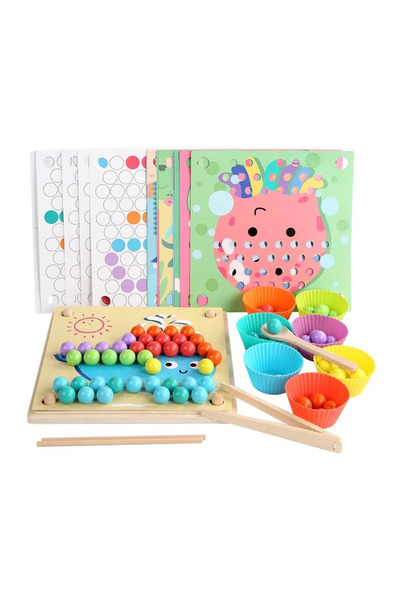 ETOY Joc educativ Montessori din lemn, pentru memorie, potrivire si sortare, ...