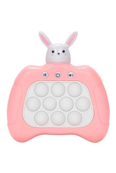 ETOY Joc interactiv Pop-It Consola, antistres, cu sunete si lumini, Iepuras