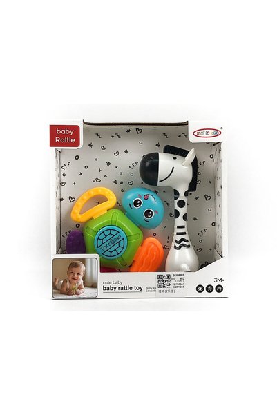 ETOY Set 2 Jucarii Zornaitoare pentru Bebelusi – Broscuta Testoasa si Zebra V...