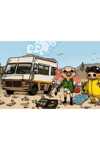 OEM Постер Breaking Bad Най-доброто изкуство, 61x90 см, poster24217