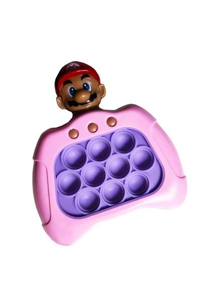 ETOY Joc interactiv Pop-It Consola, antistres, cu sunete si lumini, Mario Roz