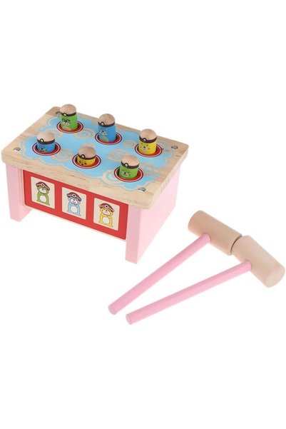 sallma Jucarie Montessori Prinde Cartita 3D cu Sistem de Parghii si 2 ciocane...