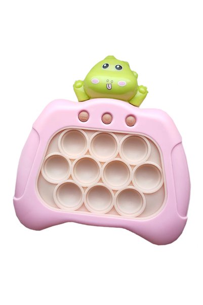 ETOY Joc interactiv Pop-It Consola, antistres, cu sunete si lumini, Dino Roz