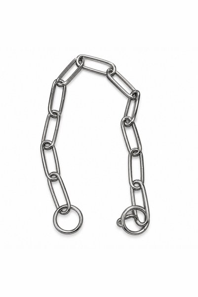 Generic Brand طوق سلسلة سبرينجر للكلاب - 46 سم، حلقة 3 مم، من الفولاذ المقاوم...