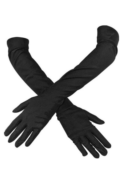 Arabest 1 Pair Long Women’s Gloves Elbow Length Flapper Gloves Finger