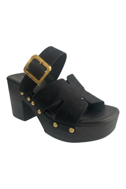Myconian Greek Sandals Γυναικεία Παπούτσια Πέδιλα 31422 Μαύρο