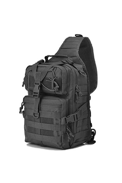 Noonedibs Rucsac de piept militar cu curea, capacitate mare, rucsac de zi, ge...