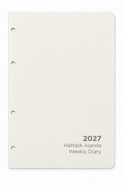 Victoria's Journals Yedek İç-RinGo 2027 Haftalık Ajanda A5. Vegan Deri Esnek ...
