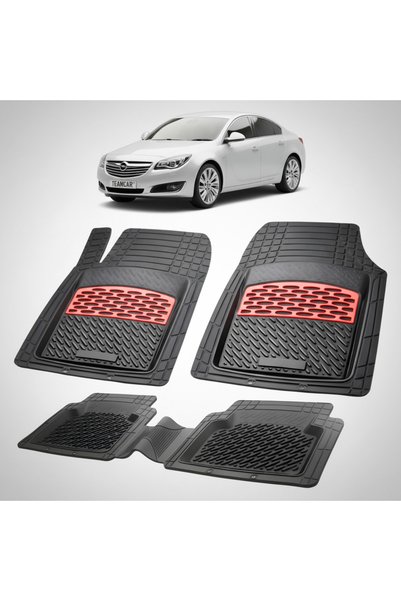 TEAMCAR Πατάκια δαπέδου συμβατά με Opel Insignia A Sedan 2008-2017 | Κόκκινα