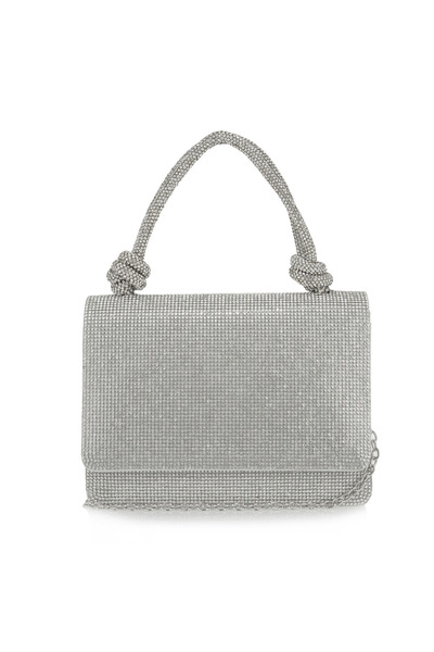 Exe Bags Γυναικεία Τσάντα Φάκελος Clutches Χειρός 700-310 Ασημί Στρας U670030...