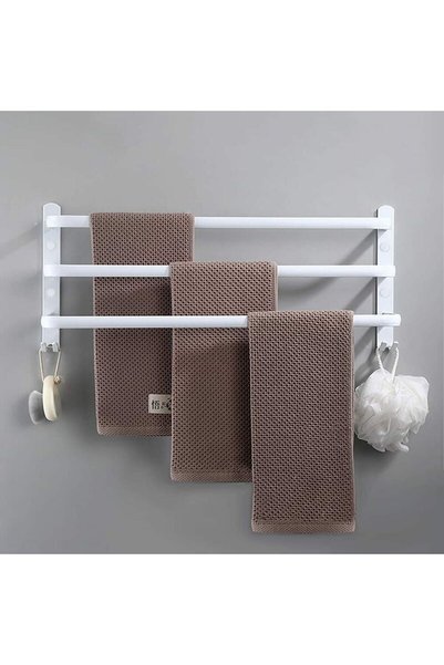 Noonedibs Porte-serviettes de salle de bain à 3 nivele Porte-serviettes de sa...