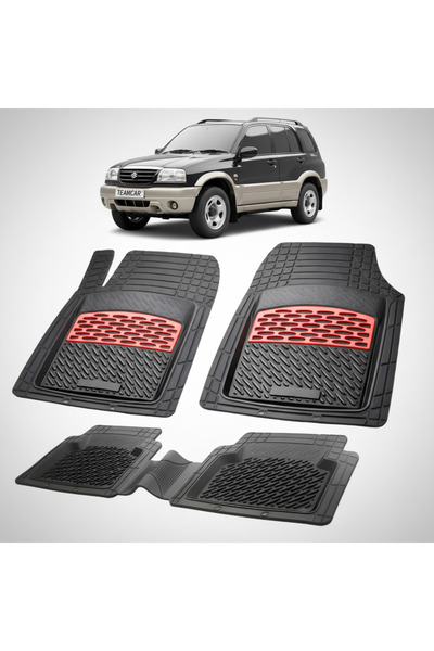 TEAMCAR Съвместими стелки за SUV Suzuki Vitara 2 1998-2005 | Червени
