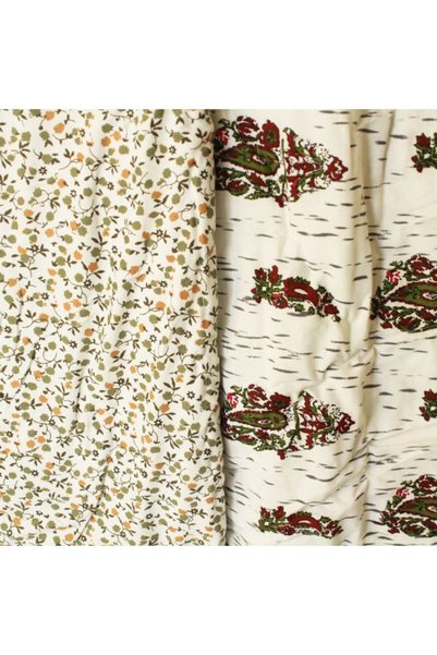 Ecotattva Leaf Pattern Light Flora Print Baby Dohar