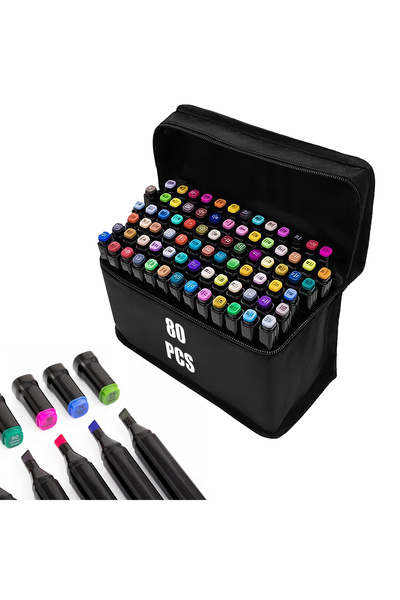 arvada Set de markere pentru desen, ARVADA ® Color Magic 80, Cerneală pe bază...