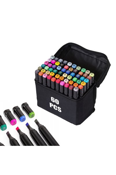 arvada Set de markere pentru desen, ARVADA ® Color Magic 60, Cerneală pe bază...