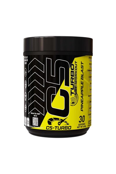 C5 Turbo Pre - Workout Powder - Pineapple Blast - Focus, Endurance & Performa...