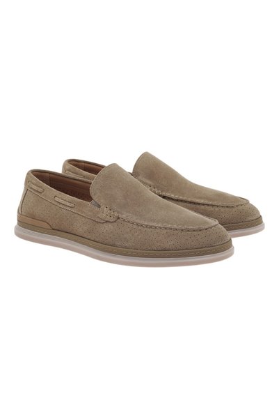 Renato Garini Ανδρικά παπούτσια LOAFERS 15W-702 Μπέζ Σκούρο Καστόρι W515W702138Z
