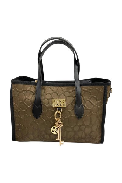 FRNC FRANCESCO Τσάντα Γυναικεία Χειρός-Ώμου CLAVIS TOTE BAG 2027 COF Καφέ