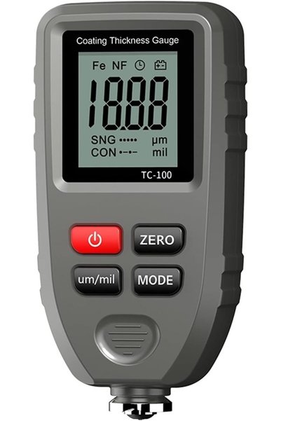 LZFuiop TC100 Coating Thickness Gauge 0.1micron/0-1300 Car Paint Film Thickne...