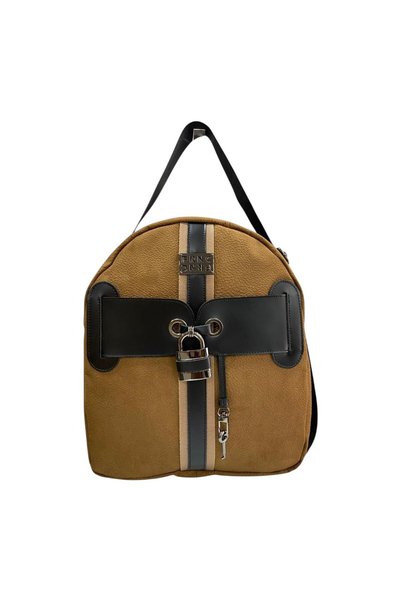 FRNC FRANCESCO Τσάντα Γυναικεία Πλάτης-Backpack Interlock Backpack 1840 TB Ταμπά