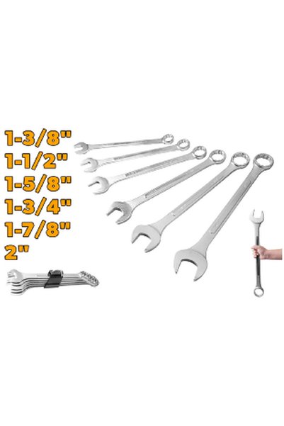 TOLSEN Combination Spanners Set SAE 6PCS