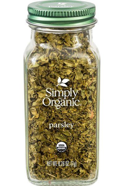 Simply Organic Parsley Flakes, 0.26 oz, Organic, Kosher, Vibrant Italian