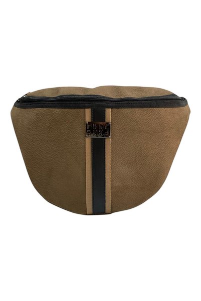 FRNC FRANCESCO Τσάντα Γυναικεία Μέσης Interlock Waist Bag 1836 CGR Πούρο