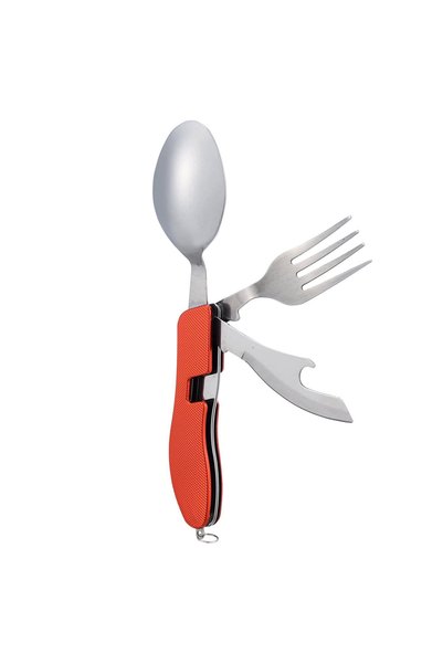 Noonedibs Set de tacâmuri 4 în 1 pentru camping (furculiță/lingură/cuțit/desc...