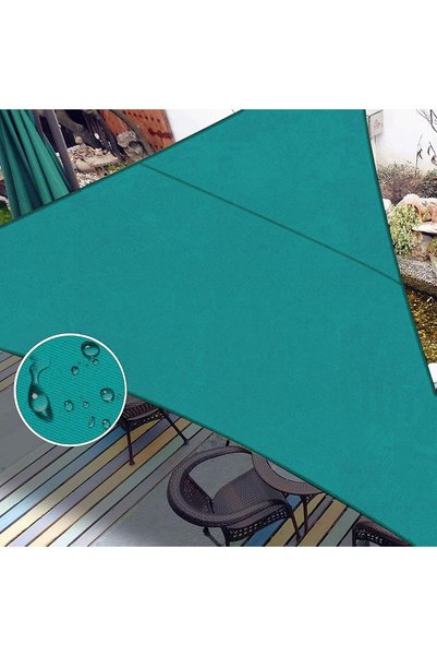 Generic مظلة شمسية مقاومة للماء مقاس 10' × 10' × 14'، لون أزرق فيروزي