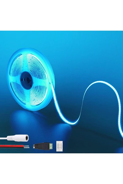 Generic 12V COB LED Strip Lights6.56FT/2M(No Power Supply),Iceblue,320LEDs/M,...