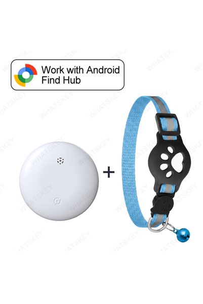 Choice White-SkyB collar Adjustable Pet Collar Gps Tracker Google Find My And...