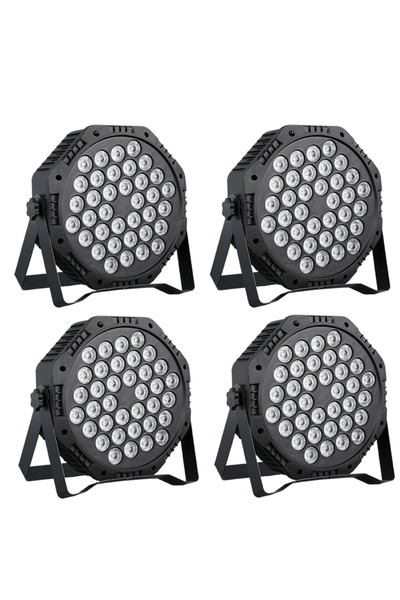 Choice مصباح مسرح مسطح USB Type-C بـ 36 LED RGB مع تحكم DMX512 وتأثيرات ملونة