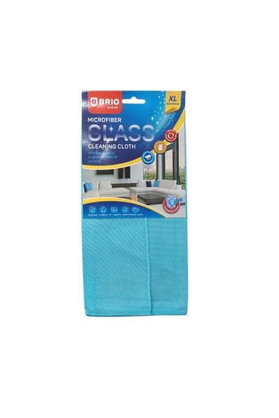 BRIO Lavetă din microfibră pentru geamuri, albastră, 40 × 30 cm, 103545