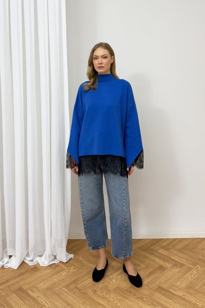 Melike Tatar Lace Knitwear Tunic 87-26200