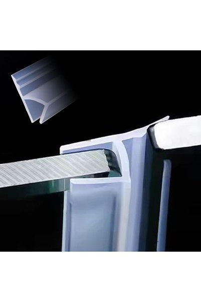 GENERAL Zjc XL Soft Frameless Shower Door Seal Strip, Weatherproof Silicone S...