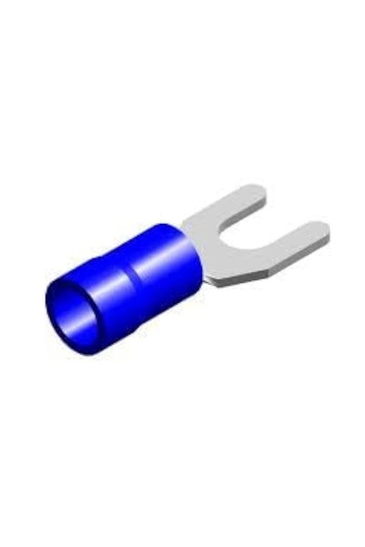 Generic أطراف توصيل نحاسية نقية معزولة على شكل شوكة، عبوة من 100 قطعة (أزرق، ...