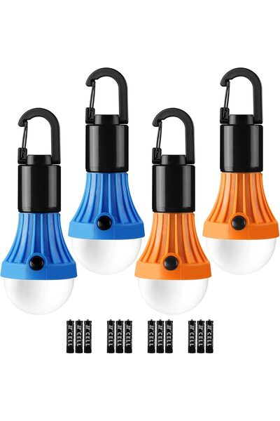 Generic فانوس تخييم LED، مستلزمات التخييم الأساسية، بطاريات AAA متضمنة، 4 عبو...