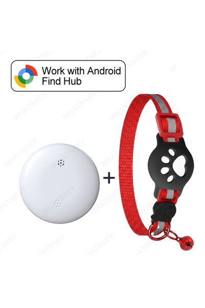 Choice White-red collar Adjustable Pet Collar Gps Tracker Google Find My Andr...