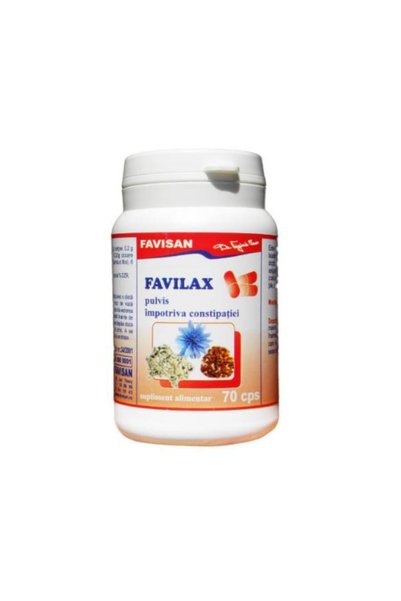 Favisan Pulvis Impotriva Constipatiei Favilax Favisan, 70 capsule