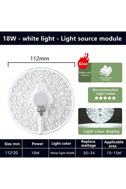 Choice 18W white light 1 Set Magnetic Suction LED Panel Circle Ring Light 12W...
