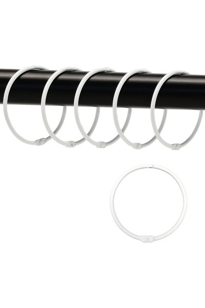 Generic 24 Pack Shower Curtain Rings,Rust Proof Shower Curtain Hooks for Bath...