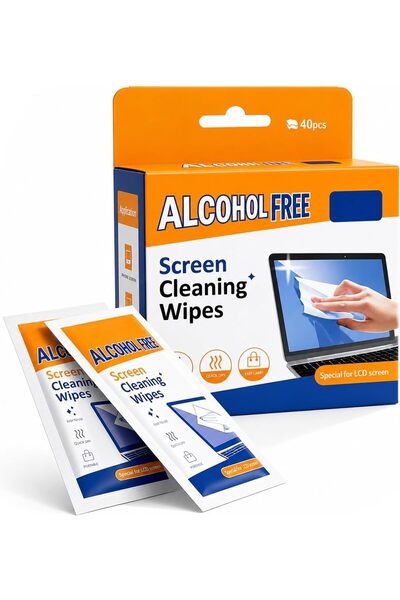 Generic Screen & Electronics Cleaning Wipes, 40 Individually Wrapped Large Pr...
