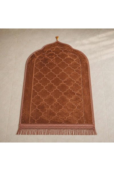 Generic Embossed Prayer Mat Anti-Slip Velvet Top Prayer Rug for Men Women Eid...