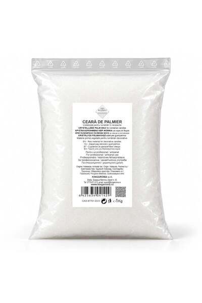 KingAroma Ceară de palmier cristalizată pentru lumânări în recipient, KING Ar...