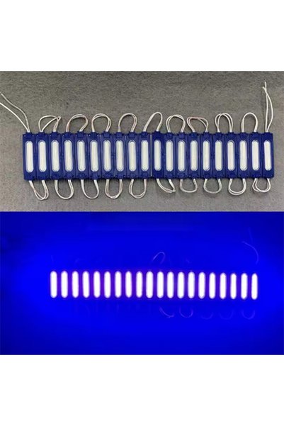 Choice وحدة إضاءة LED COB جديدة بدون قابس 24 فولت، 20 قطعة باللون الأزرق، 100...