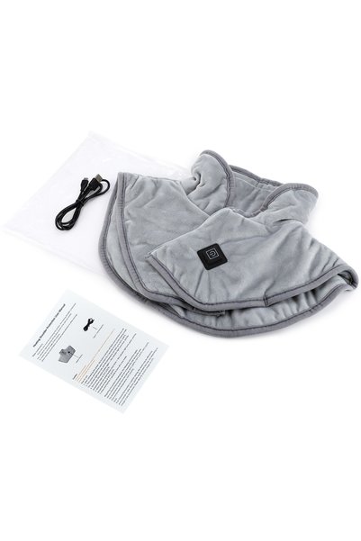Choice Gray Electric Heating Shoulder Neck Pads Cervical Warmer USB Heated Sh...