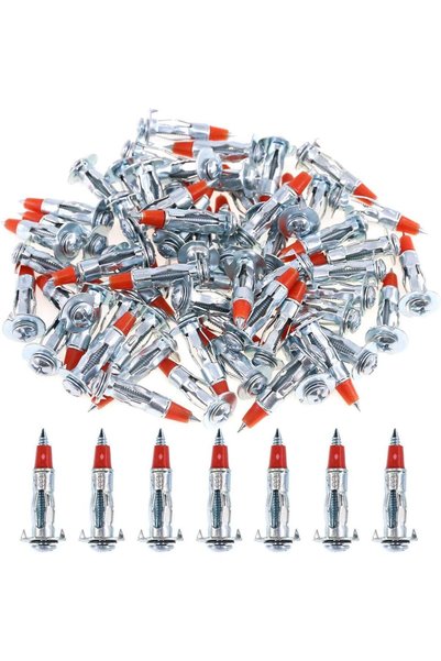 Generic طقم مثبتات جدارية مجوفة 60 قطعة، تشكيلة مثبتات ذاتية التثقيب ومضلعة، ...