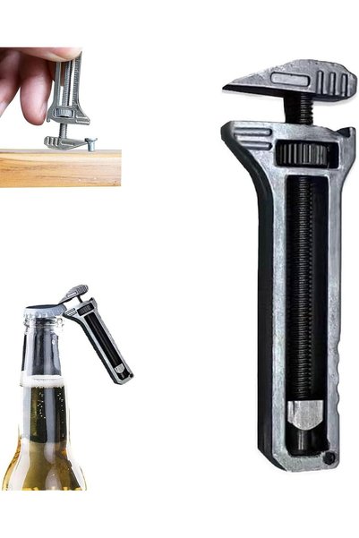 Generic Compact Titanium Multitool - Versatile Mini Tool with Adjustable Wren...