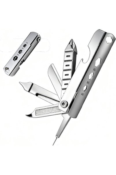 Generic Stainless Steel Portable Multitool Pliers - 11-in-1 Outdoor & Repair ...